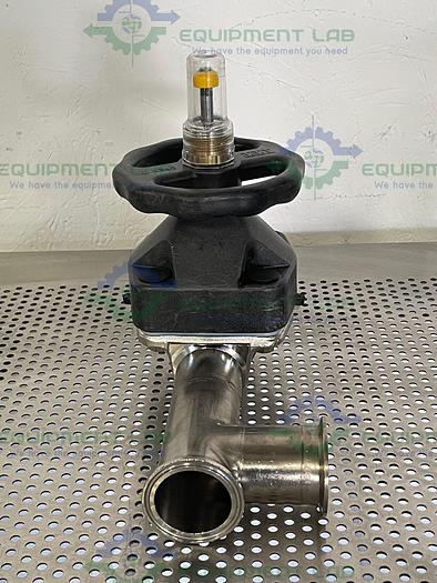 Used ITT Pure-Flo  2-316L-RA20MAX-CWP150 3 Way Diaphragm Valve w/ 2" Sanitary Fitting