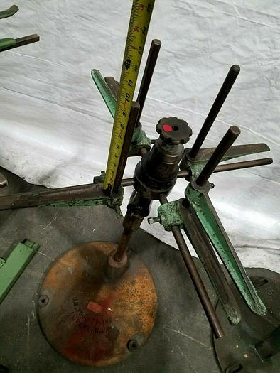 Used US Tool 30" Stock Reel Payoff for feeding metal stock to power punch press