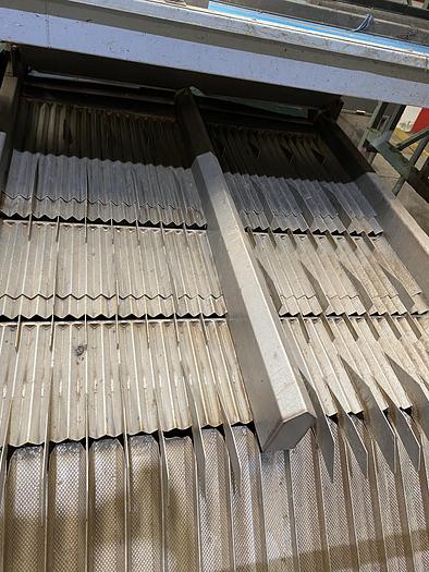 Used Stainless Steel vibrating feeder 2.7m L 2m W