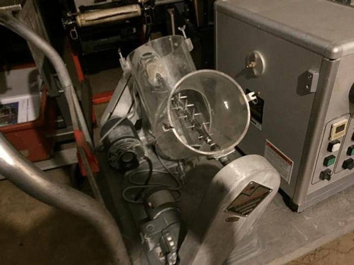 Used 8 QT. P-K LAB TWIN SHELL BLENDER – LUCITE – PIN BAR – #8364