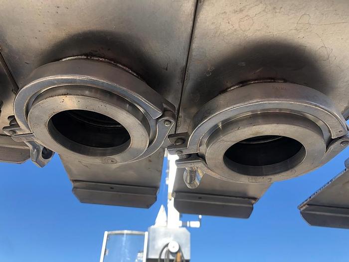 Used Filler, Auger, 8-Head, S/St, Manual Slide Gate, 1 HP #S743786