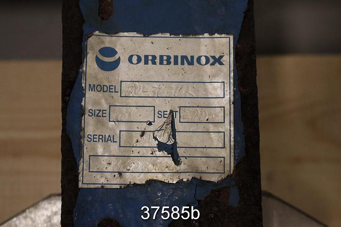 Used Orbinox 6" Hand Operated Knife Gate Valve #37585