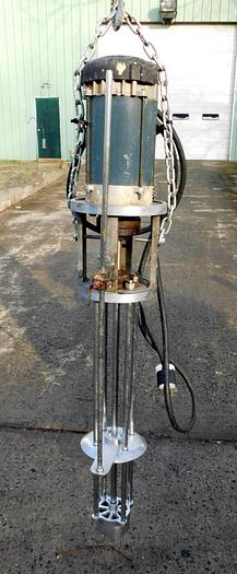Used 1.5 HP HILL IMMERSIBLE HOMOGENIZING MIXER - S/S