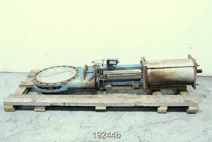 Used Dezurik  V-Port Knife Gate Valve, 20", Air Operated #19244