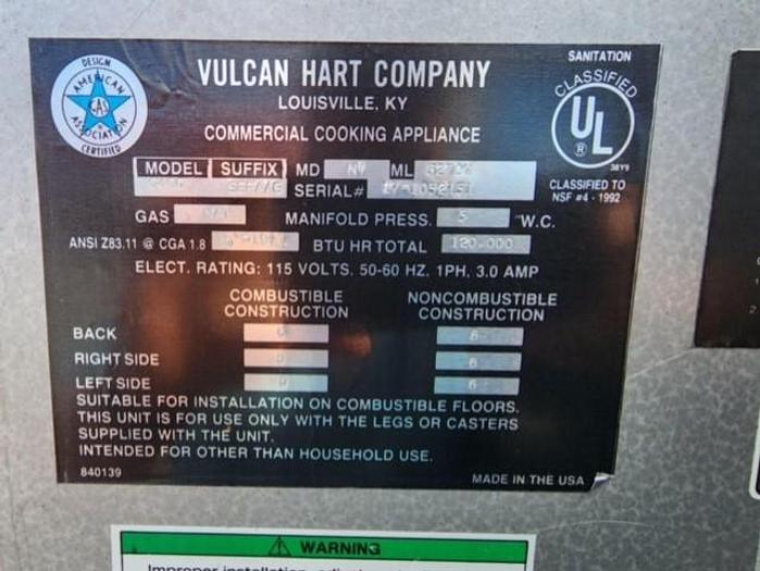 Used VULCAN #G40C, 40 GAL. NATURAL GAS BRAISING PAN/TILTING SKILLET w/ POURING FUNNEL & ARTICULATING 12" X 20" PAN FRAME HOLDER !