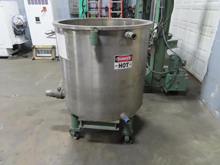 Used MYERS ENGINEERING HYDRAULIC RAM DISCHARGE PRESS