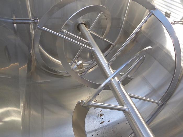 Used Mixer, Ribbon, 50 CF, 304 Stainless Steel, Mueller, 7.5 HP #5991142