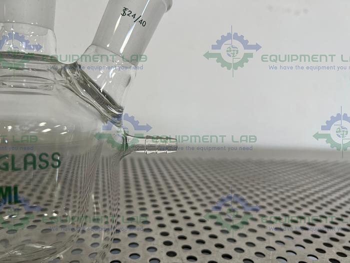 Used Chemglass  CG-1576-04 250mL 3-Neck Jacketed European Flask 24/40 Outer