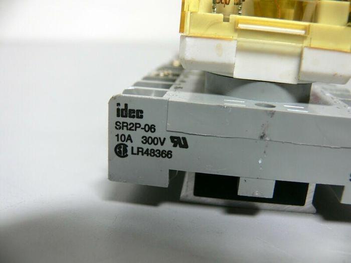 Used Lot of 23 idec SRP-06 Relay Sockets w/ 24VDC Relays, RR2P-U DC24V (x21)