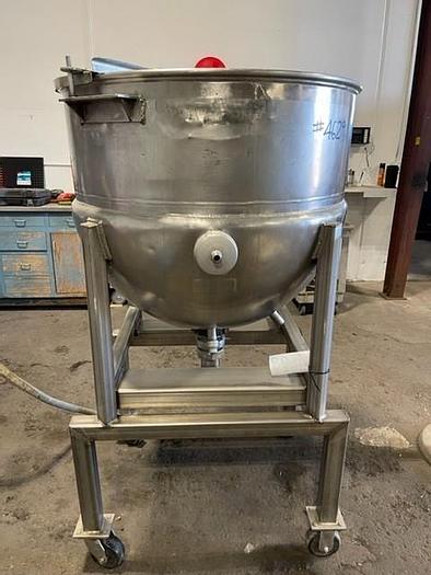 Used Lee 100 Gallon Stainless Steel Jacketed Kettle