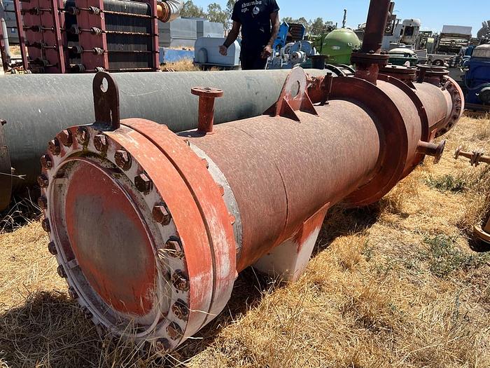 Used Heat Exchanger, Shell & Tube, 300 SF, Inconel, 50 PSI, Davis Fabrication #S744725