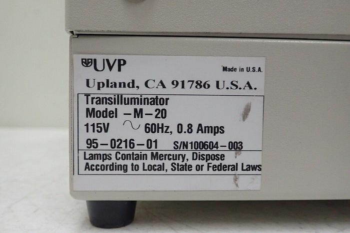 Used UVP BioDoc-It BioImaging Systems w/ M-20 Transilluminator, Computar H6Z0812, etc