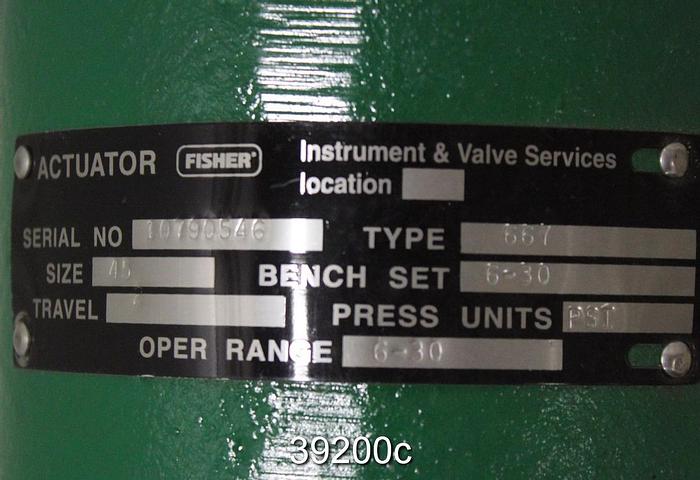 Used Fisher Model 667 Actuator, Size 45, 6-30 Oper. Range #39200