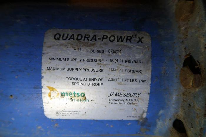 Used 8" PNEUMATIC ACTUATED S/S VALVES