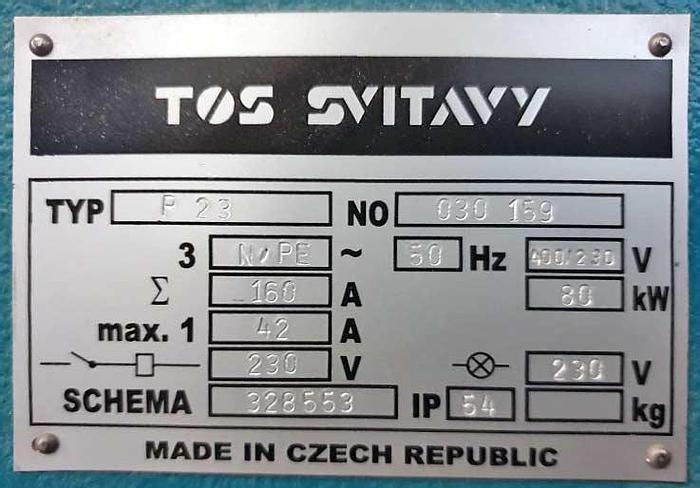 Used 2004 TOS Svitavy model Master P23 Profil