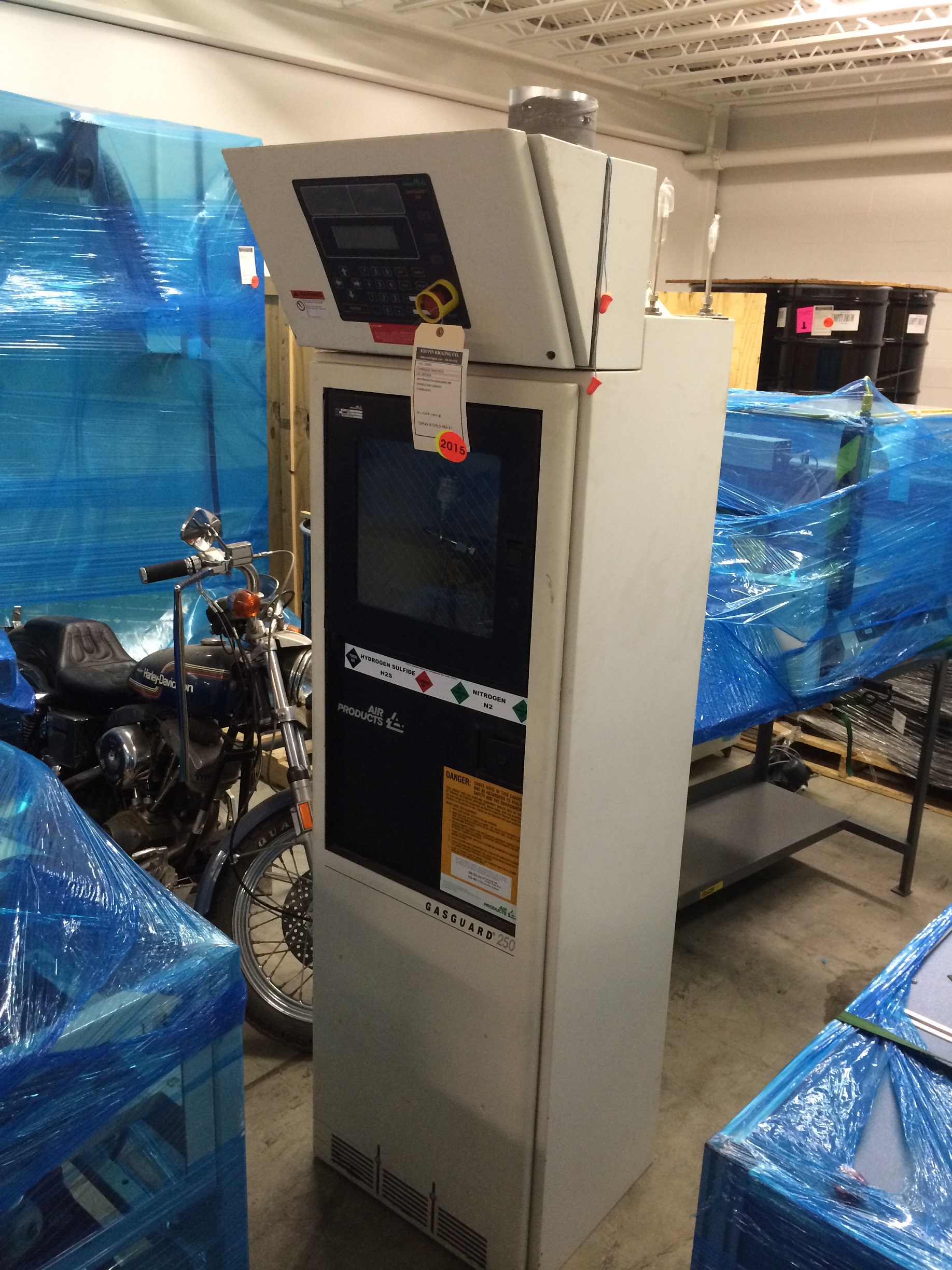 Used H2S Airproducts gasguard 250 Gas Cabinet