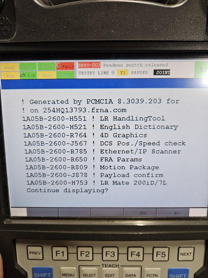Used Fanuc LR Mate 200iD/7WP Industrial Robot With R-30ib Controller