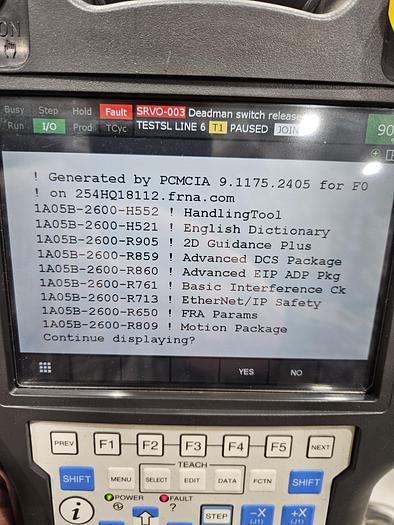 Used Fanuc M-710ic/50 With R30ib Plus controller and 1 vision camera 
