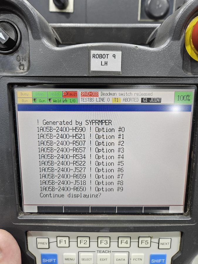 Used Fanuc R-2000ib/220US Industrial Robot With R-30ia Controller