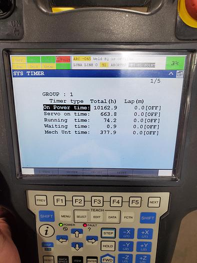Used Fanuc Arcmate 120ic/10L and 100ic Dual Arm Industrial Robot With Tilt Rotate Positioner