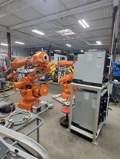 Used ABB IRB 6640-185/2.8 Dual Arm Industrial Robot With IRC5 Controller
