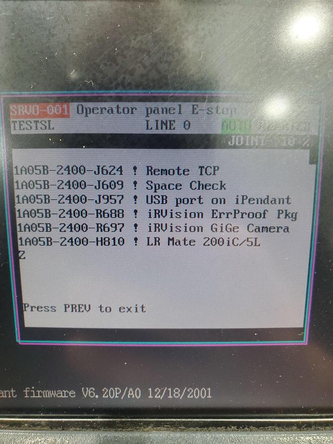 Used Fanuc LR Mate 200iC/5L Industrial Robot With R-30ia Controller