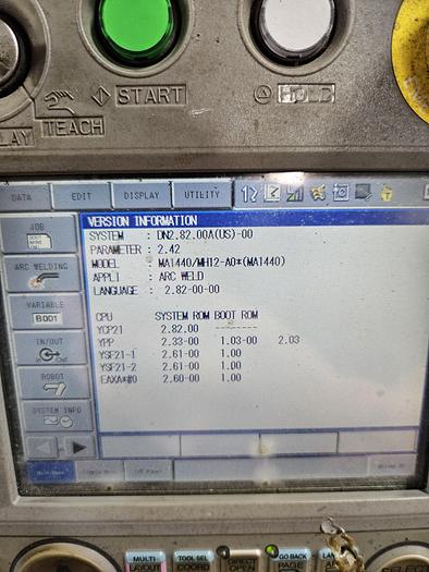 Used Yaskawa Motoman MA1440 With DX200 Controller And Miller Auto Continuum 350