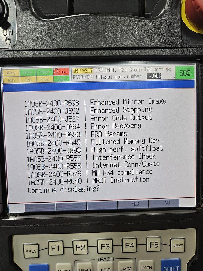 Used Fanuc R-2000ib/210F Industrial Robot With R-30ia Controller