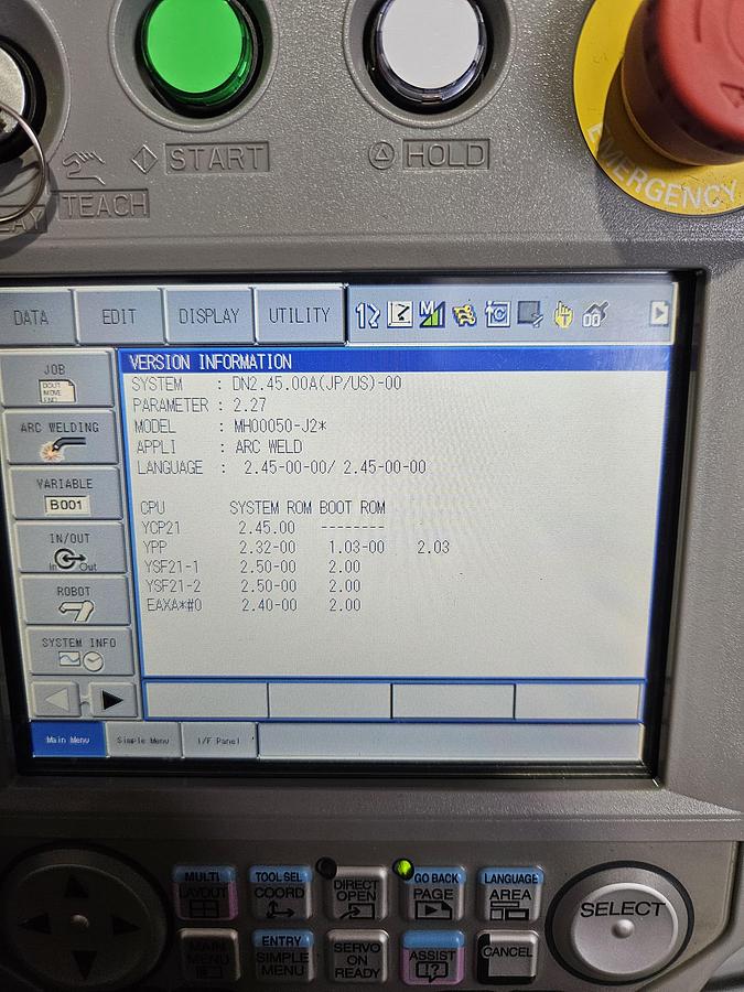 Used Yaskawa Motoman MH50-II Industrial Robot With DX200 Controller