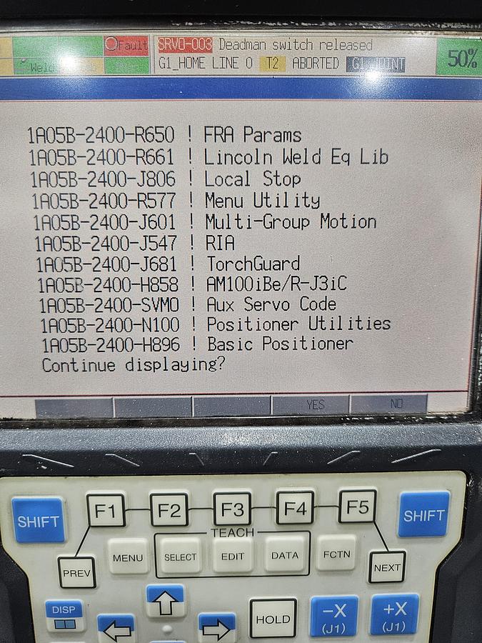 Used Complete Lincoln System 50 Robotic Welding Cell W/ FANUC 100ibe/R-30ia Dual HS and Safety