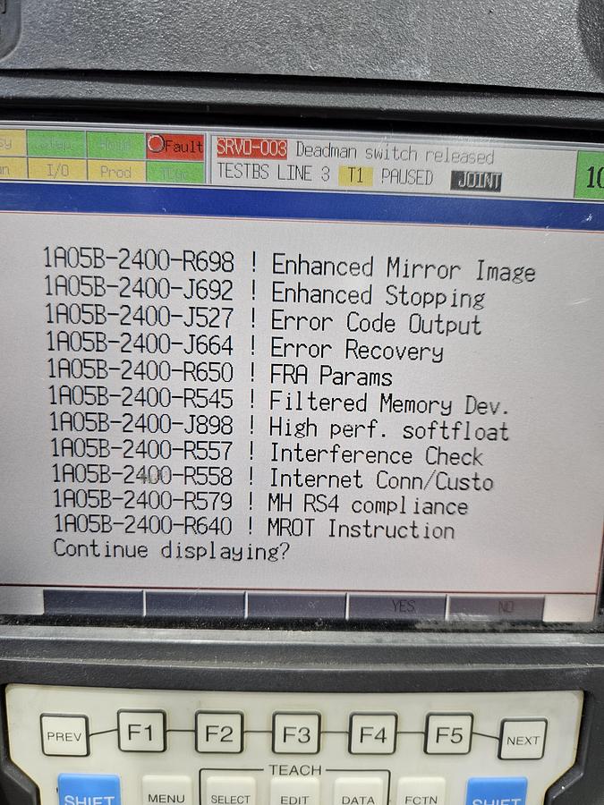 Used Fanuc R-2000ib/125L Industrial Robot With R-30ia Controller