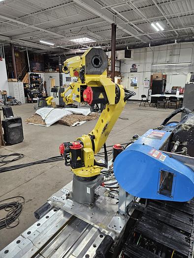Used Dual Fanuc M-20ia/10L Industrial Robots on 25Ft Track