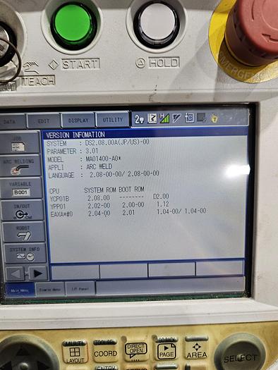 Used Yaskawa MA1400 Industrial Welding Robot with DX100 Controller, Miller Auto Axcess 450, and Dual Headstock