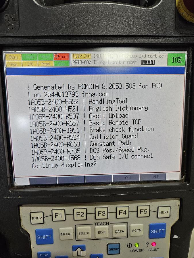 Used Fanuc R-2000ib/125L Industrial Robot With R-30ia Controller
