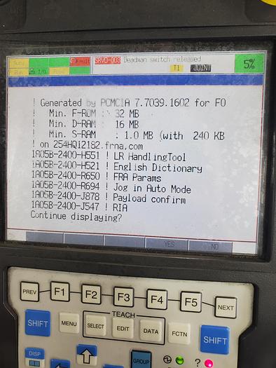 Used Fanuc LR Mate 200ic Industrial Robot With R-30ia Controller