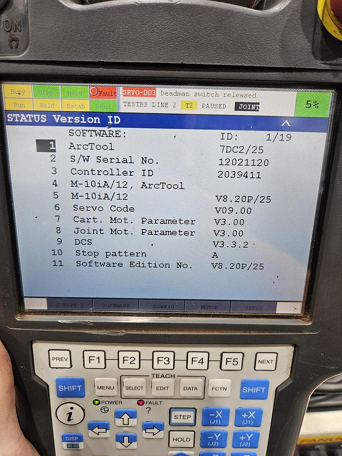 Used Fanuc Arcmate 100ic Industrial Robot With R-30ib Controller and Lincoln Powerwave i400