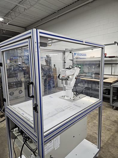 Used 2014 Yaskawa Motoman MHJ Compact Industrial Robot with FS100 Controller and Training Cart - Very Low Hours
