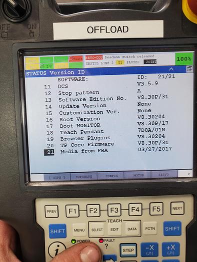 Used 2016 Fanuc M-10ia/12 With R-30ib Controller, Vision, and Custom EOAT with 2 finger and 1 suction gripper - F187108