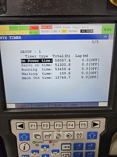 Used Fanuc R-2000ic/210F Industrial Robot With R-30ib Controller