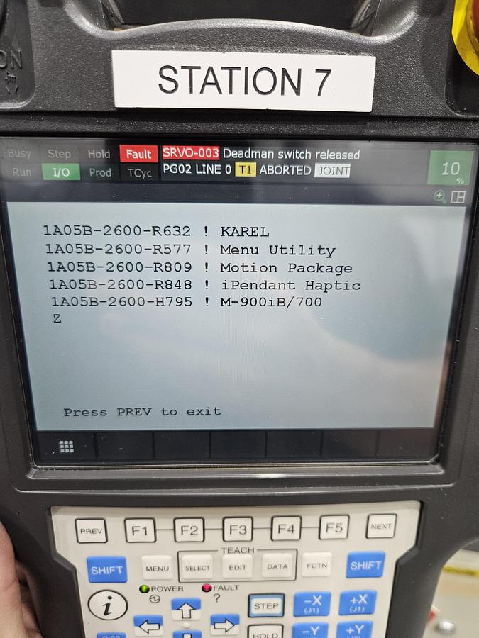 Used Fanuc M-900ib/700 Industrial Robot With R-30ib Plus Controller