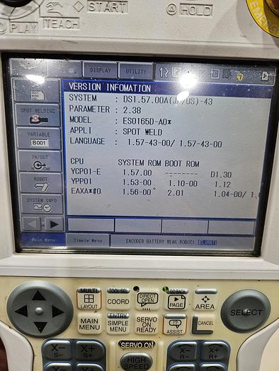 Used Yaskawa Motoman ES165D Industrial Robot With DX100 Controller