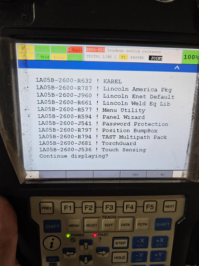 Used Lincoln Automate 5 Cell Fanuc Arcmate 0ib Industrial Welding Robot And R-30ib Controller