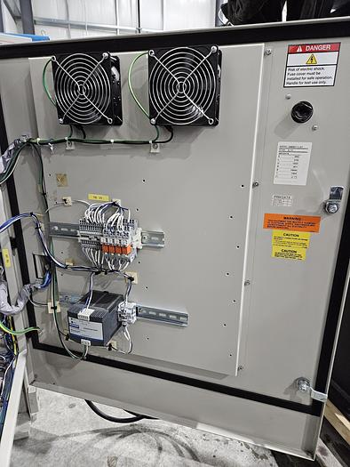 Used Yaskawa MA1400 Industrial Welding Robot with DX100 Controller, Miller Auto Axcess 450, and Dual Headstock