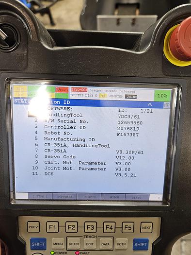 Used Fanuc CR-15ia Collaborative Industrial Robot with R-30ib Plus Controller