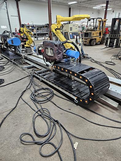 Used Dual Fanuc M-20ia/10L Industrial Robots on 25Ft Track