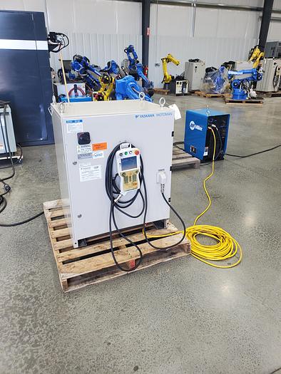 Used Yaskawa MA1400 Industrial Welding Robot with DX100 Controller, Miller Auto Axcess 450, and Tailstock