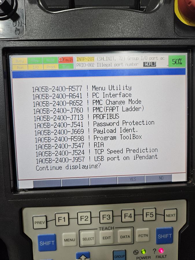 Used Fanuc R-2000ib/210F Industrial Robot With R-30ia Controller