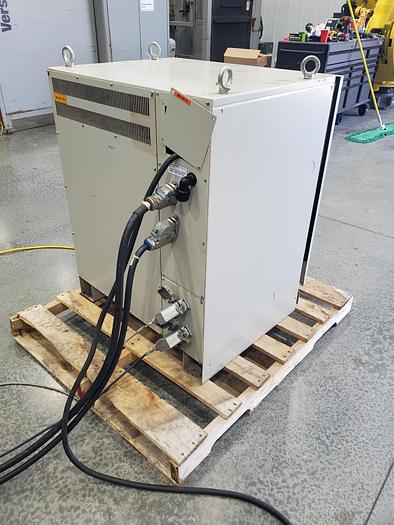 Used Yaskawa MA1400 Industrial Welding Robot with DX100 Controller, Miller Auto Axcess 450, and Tailstock