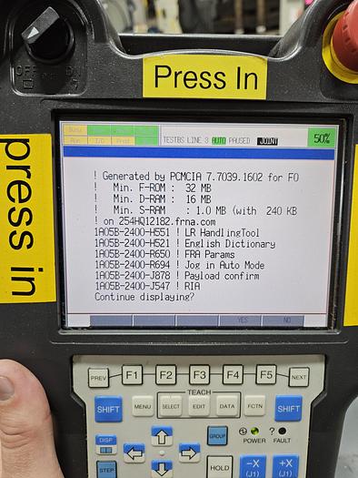 Used Fanuc LR Mate 200iC Industrial Robot With R-30ia Controller