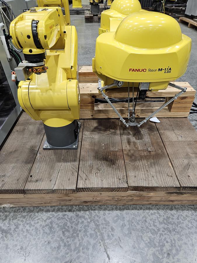 Used Fanuc LR Mate 200iC and M-1ia Dual Arm Robot - F110578